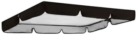 Zeltplane Camping Zelt Tarp Sonnenblende, Schaukeldach, Sonnenschirm, drehbare obere Abdeckung, Stuhlabdeckung, Garten-Polyester-Ersatz, wasserdicht, staubdicht(Black)