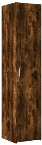 vidaXL Aparador de Madera de ingeniería Roble Ahumado 40x42,5x185 cm