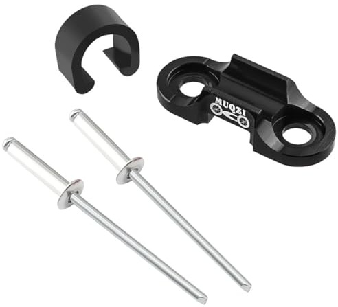 HOUSON Fahrrad Kabelhalter aus Aluminium für Brems- & Schaltzüge Leichtbau für Rennrad/Mountainbike