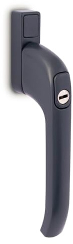 FixRello Inline Window Handle – Heavy Duty Locking Handle, 40mm Spindle, Fits Timber & uPVC Casement Windows – Multiple Finishes (Anthracite Grey)