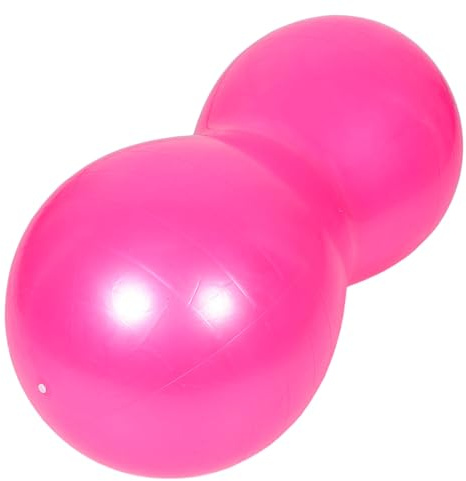 SOPOTUTU Ballon de Fitness Forme Arachide pour Garçon Fille Ballon de Yoga Gonflable Rose Siège Flexible Support Stable pour Exercice Sensoriel Entraînement Équilibre et Renforcement