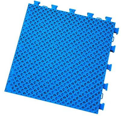 Plaque for La Décoration De Clôture De Balcon, Dalles De Sol Modulaires, Tapis De Drainage Plastique Résistant À Usure Tuiles Emboîtables, Protection Anti-Chute Et Antivol(Blue,3 PCS)