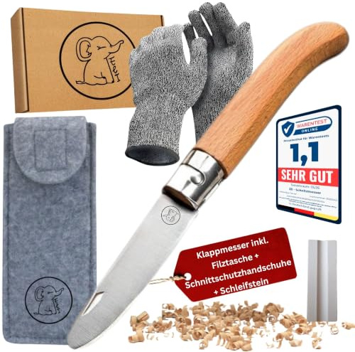 Eli® Snidkniv för barn med filtväska från 6 år inklusive handskar