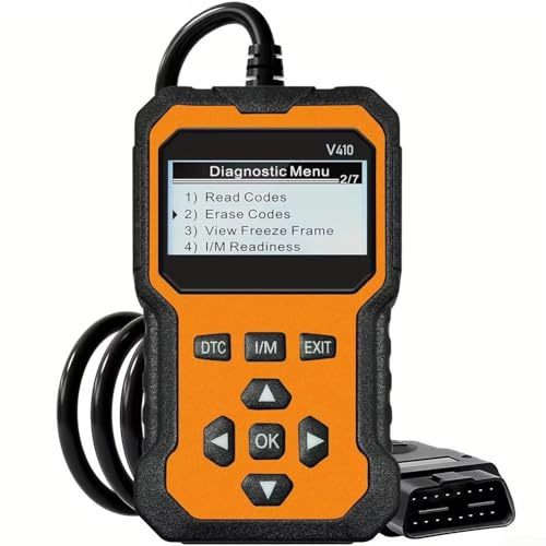 Escáner de diagnóstico de coche, lector de código de error V410 OBD2 para comprobación del motor, herramienta de diagnóstico automotriz con transmisión de datos en vivo para automóviles y furgonetas