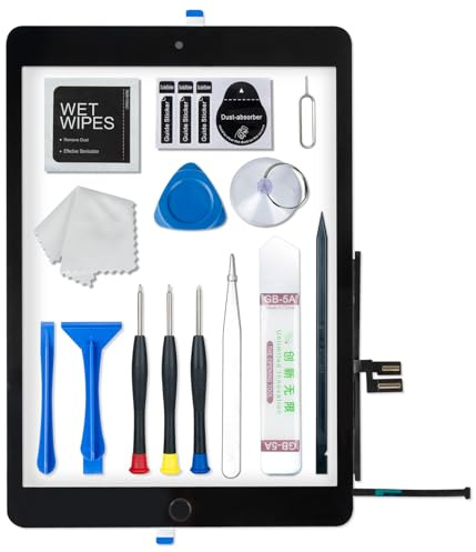 Per iPad 9 (9° generazione) A2602 A2603 A2604 A2605 - Kit di riparazione completo con pulsante Home