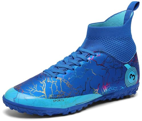 Mokayu Boys Football Boots Kids Firm Ground Soccer Astro Turf Athletics Training Sport Running Futsal Shoe Teenager Indoor Outdoor Profession Competition Football Shoes Unisex