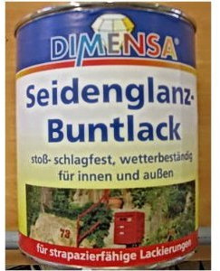 Buntlack, Lackfarbe, Seidenglanzlack Rapsgelb