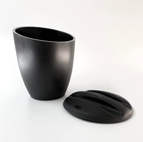 MC Ristorazione - Secchiello PORTAGHIACCIO rotondo in plastica da 3,5 Litri, colore Nero, Made in Italy