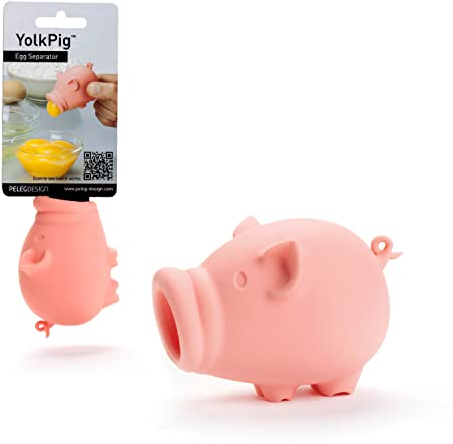 Peleg Design YolkPig – Separador de Yema de Huevo de Silicona – Separa Yema y Clara Fácilmente – BPA Free, Apto para Lavavajillas – Perfecto para Cocineros y Reposteros