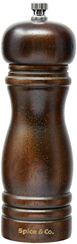 Bisetti Art. Code-50029 - Macinapepe e sale in legno, colore noce, taglia unica
