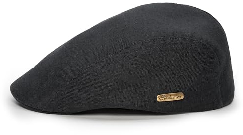 Sterkowski Gecko Schiebermütze | 100% Leinen Super Leichte Sommermütze mit Baumwoll Schweissband