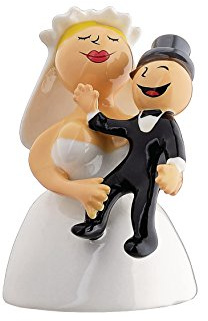 Alessi AMGI59 Abbracciami Amore Mio, Statuina per Torta Nuziale in Porcellana, Multicolore