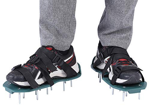 Sottoscarpe chiodate per arieggiare il prato, con 3 e 4 cinghie 3 cinghie.