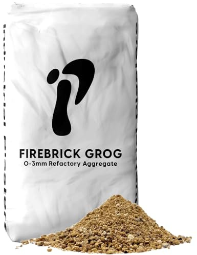 FireBrick Grog 25kg Bag 0-3mm Refractory/Heat Resistant Aggregate for Cement Fondu