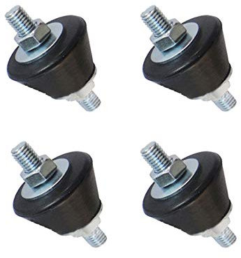 LiMePng 4PCS Rubber Cushioning Cushion Anti Vibration Rubber Mount Damper Shock Pad for Air Conditioning Shock Absorber LiMePng ( Color : Black , Number of Pieces : 4PCS )