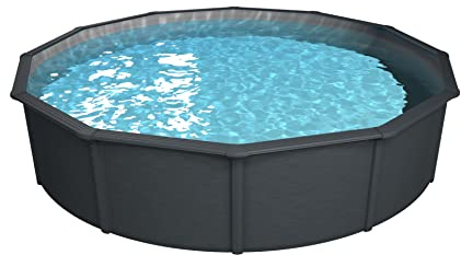 Steinbach Nuovo de Luxe II - Piscina de Pared (Acero, 460 x 120 cm), Color Gris