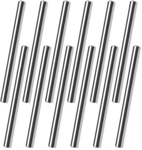 Create idea 50 STÜCKE 4 x 50 mm Dübelstifte 304 Edelstahl Regalträgerstifte Stiftbefestigungselemente zum Fixieren einer Komponentenposition Verbinden von Komponenten Silberton
