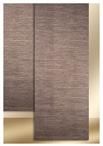 SeGaTeX home fashion Moderner Schiebevorhang Flächenvorhang Marian Paneele in Bambusstruktur braun 160 x 45 cm