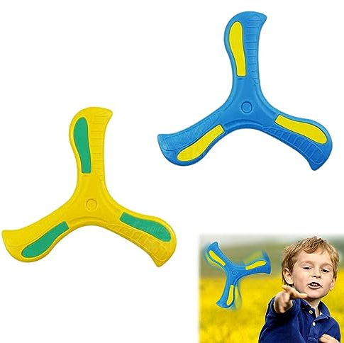 Kiuiom Boomerang,Jeux Exterieur Enfant,Booma D'Extérieur Boomerang,Stimuler L'Intérêt des Enfants pour Les Jeux,2PC