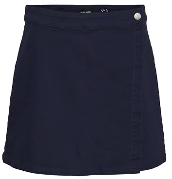 VERO MODA Vmwild Millie Short Skort Pantalones Cortos, Blazer Azul Marino/Detalle: Nue43 Plata Mate, S para Mujer