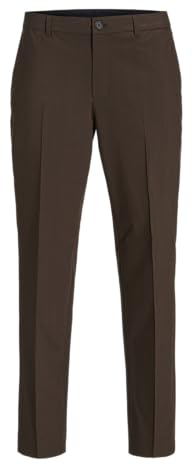 Jack & Jones Jprbushwick Harry Pantalon Slim fit, Noir Ardoise/Carreaux : Coupe ajustée, 50