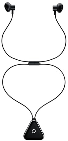 Xmenha Ecoouteur Bluetooth 5.3 Sport Casque sans Fil SemiIntra-Auriculaires Type Tour de Cou Oreillete Bluetooth ecouteur sans Fil Résistant à la Transpiration Contrôle Tactil Longue Autonomie