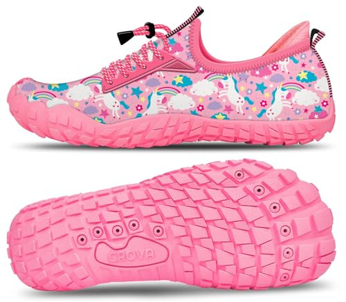 Crova Scarpe da Immersione Bambini Scarpe da Acqua da Scoglio Antiscivolo Scarpe da Spiaggia Surf Ragazzi Ragazze