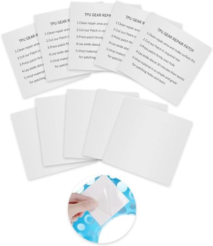 SHANKAM Reparatur Patch Transparent, 5pcs Reparaturflicken Selbstklebend Transparent, Reparatur Patches Selbstklebend, Geeignet für Aufblasbare Schwimmbecken, Schwimmringe, Zelte