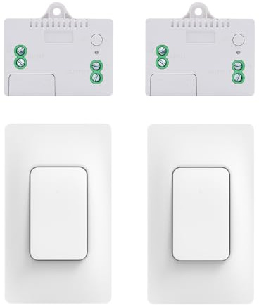 Cerhot 220v interruptor inalambrico autoalimentado cinetico interruptores inalambricos sin bateria rf interruptor remoto pulsador inalambrico conmutador luz inalambrico para iluminacion del hogar