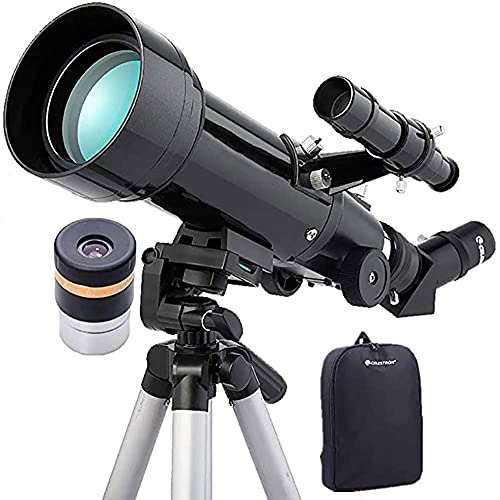 ABNNHK Praktisches Teleskop Praktisches Teleskop Teleskop, Astronomie Anfänger HD Brechung 90-fache Vergrößerung 1,5-facher Vorwärtsspiegel, tragbares Stativ geeignet für Reisen im Freien