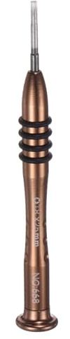 sourcing map Destornillador Torx de precisión T8 x 25 mm, estrella magnética, 6 puntos, mini destornillador estilo bolígrafo con mango antideslizante de aluminio para gafas, reloj, laptop,