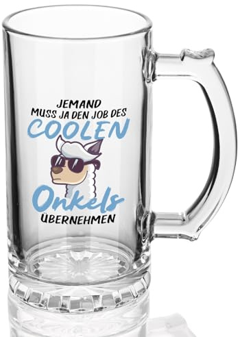 Joymaking Bierglas für den besten Onkel - 0,5L Biermug - cooler
