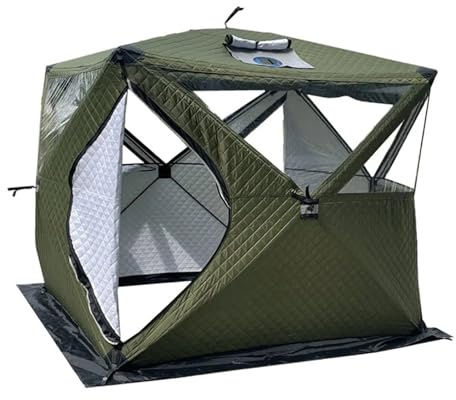 WDSBZNB Angelzelte Pop Up Outdoor Sauna Tent Room Portable Square Hiking Insulated Camping Ice Cube Winter Fishing Tent