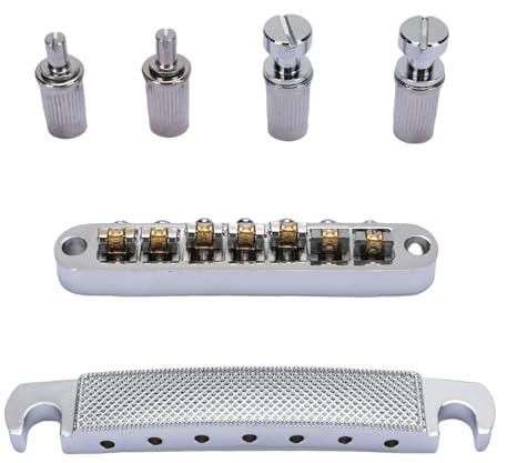 7 Saiten E-Gitarre Brücke Tailpiece Combo Ersatz Leichte Haltbar Keit Zink Legierung Cr Vergolten für SG Style