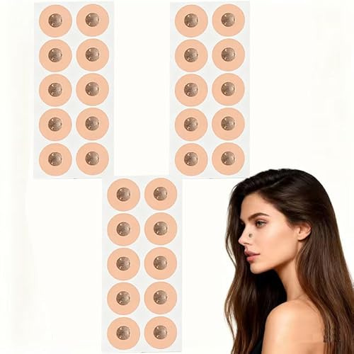 Patch nasal magnétique 30/60/120, patch nasal magnétique anti ronflement, patch nasal respirateur réduisent le ronflement et améliorent la qualité du sommeil. (Circulaire,30)