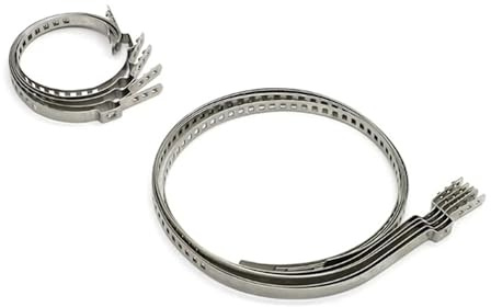 Ensemble inférieur Kit de colliers serrage universels réglables pour soufflet joint homocinétique d'essieu 32-41 mm et 70-127, en acier inoxydable Soufflet De Cardan(10Pcs)