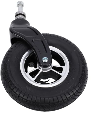 Fafeicy Universelle, Roues Robustes en Alliage D'aluminium de 8 Pouces avec Pneu en Caoutchouc pour Chariot à Main, Diamètre 200 Mm et Largeur 50 Mm