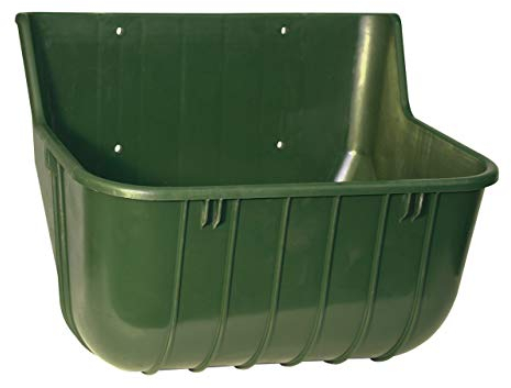 Kerbl 3258 Futtertrog 15 Liter rechteckig, Trog aus splitterfreiem Kunststoff