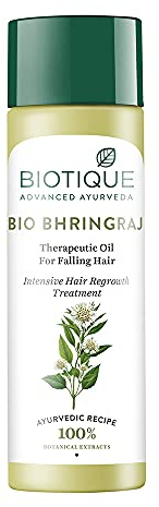Biotique Bio Bhringraj Therapeutisches Öl gegen Haarausfall, für intensives Nachwachsen von Haaren