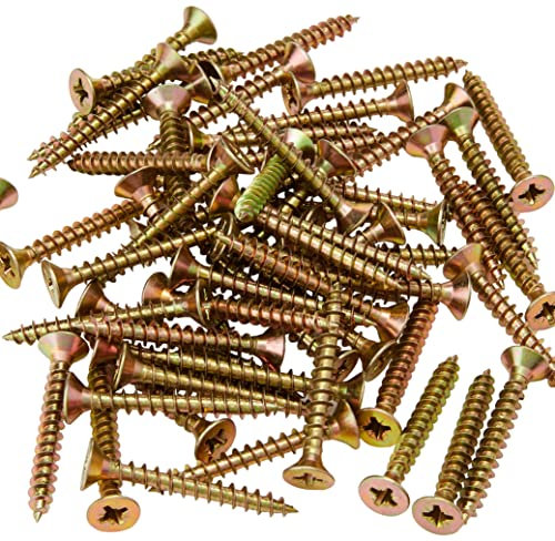 Forgefix MPS540Y - Tornillo para madera (tamaño: 5.0 x 40mm)