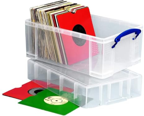 Really Useful Boxes Plastic Storage Box - Clear, 9 Litre