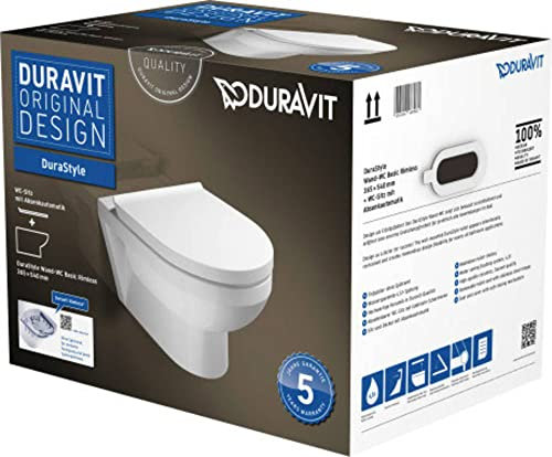 Duravit 04791 3 Basic | Wand-WC-Set rimless | weiß , 350