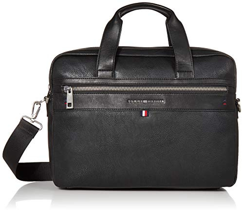 Tommy Hilfiger Herren Leo-Briefcase-PPU Brieftasche, schwarz
