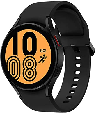 Samsung Galaxy Watch 4 44mm Smartwatch Watch, Gesundheitsüberwachung, Fitnesstracker, Lange Akkulaufzeit, Bluetooth, Schwarz, 2021 [Italienische Version]