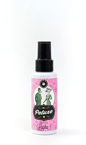 Petuxe Parfum Vegan pour chiens d'origine naturelle. Spray de Cologne pour animaux de compagnie. Correcteur d'odeurs d'animaux. Chiots et adultes. Effet longue durée (Layka)