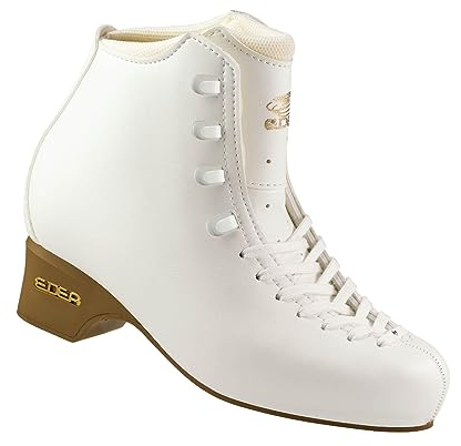 Edea Schlittschuhe Tempo, zum Eislaufen, mit mitgelieferten Schlittschuhkufen Balance, Farbe Weiß-Elfenbein (Breite: C, Größe: 210)