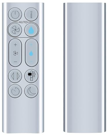 RETROSUN Replacement Fan Remote Control for Dyson Pure Humidify+Cool Tower Fan PH03 PH04 PH3A （Color : Silver）