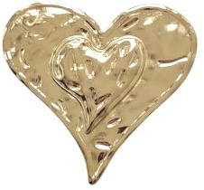 Brosche Anstecknadel Herz Brosche Anstecknadel Herz & Liebe Gold