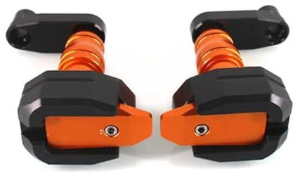 DKPMWD Sturzpads Motorrad Für Kawasaki Für Z1000SX Für NINJA1000 Für Ninja 1000 2017-2019 Motorrad Absturzsicherung Rahmen Slider Verkleidung Schutz Crash Pad Protector Motorrad Rahmen(Orange)