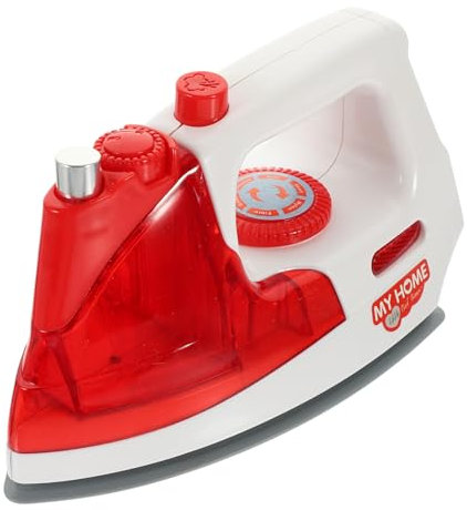 Toyvian Elektrisches Bügeleisen Ornament Heimanwendung Spielzeug Dampfbügeleisen Zubehör für Jungen und Mädchen Spielküche